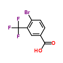 4-溴-3-三氟甲基苯甲酸结构式