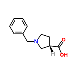 (S)-1-苄基吡咯烷-3-甲酸结构式
