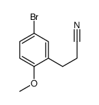 3-(5-溴-2-甲氧基苯基)丙腈结构式