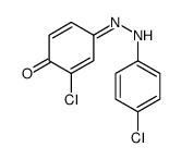 2-chloro-4-[(4-chlorophenyl)hydrazinylidene]cyclohexa-2,5-dien-1-one Structure