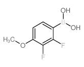 2.3-二氟-4-甲氧基苯硼酸结构式