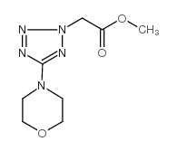 2-(5-吗啉-2H-1,2,3,4-四唑-2-基)乙酸甲酯结构式