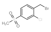 2-氯-4-(甲基磺酰基)苄溴结构式