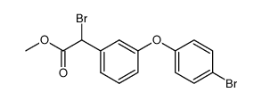 methyl α-bromo-3-(4'-bromophenoxy)-phenylacetate Structure