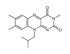 N(3)-methyl,N(10)-isobutyl-7,8-dimethylisoalloxazine Structure
