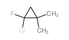 1-chloro-1-fluoro-2,2-dimethyl-cyclopropane structure
