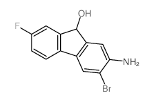 9H-Fluoren-9-ol,2-amino-3-bromo-7-fluoro-结构式