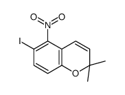 6-iodo-2,2-dimethyl-5-nitrochromene Structure