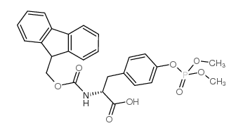 Fmoc-O-二甲基磷酸-D-酪氨酸结构式