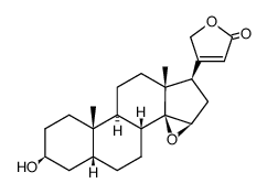 14,15β-Epoxy-3β-hydroxy-5β-card-20(22)-enolide Structure