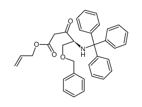 5-benzyloxy-3-oxo-4S-(tritylamino)pentanoic acid allyl ester Structure