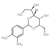 2,4-O-(3,4-二甲基亚苄基)-D-山梨糖醇结构式