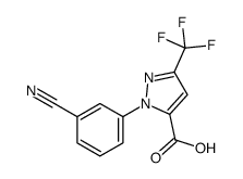 2-(3-cyanophenyl)-5-(trifluoromethyl)pyrazole-3-carboxylic acid Structure