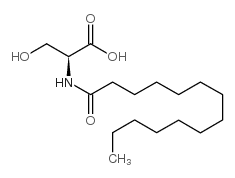 N-十四碳酰-L-丝氨酸结构式