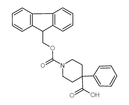 Fmoc-4-苯基哌啶-4-羧酸结构式