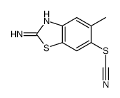 Thiocyanic acid, 2-amino-5-methyl-6-benzothiazolyl ester (8CI,9CI)结构式