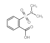 2-(N,N-二甲基氨磺酰)苯甲酸结构式