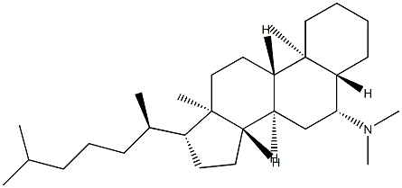 N,N-Dimethyl-5α-cholestan-6β-amine结构式