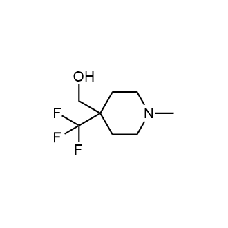 (1-甲基-4-(三氟甲基)哌啶-4-基)甲醇结构式