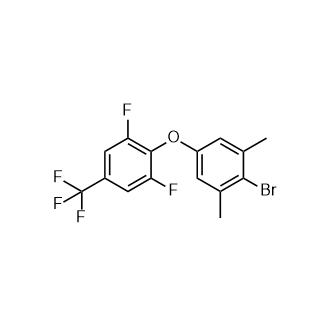 2-Bromo-5-[2,6-difluoro-4-(trifluoromethyl)phenoxy]-1,3-dimethylbenzene Structure