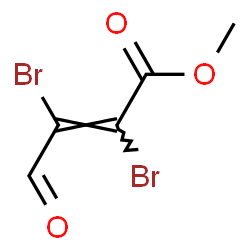 (Z)-2,3-Dibromo-4-oxo-2-butenoic acid methyl ester Structure