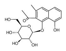Musizin-1-O-β-D-glucosid Structure