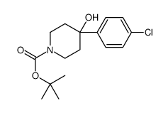 1-N-BOC-4-(4-CHLOROPHENYL)-4-HYDROXYPIPERIDINE结构式