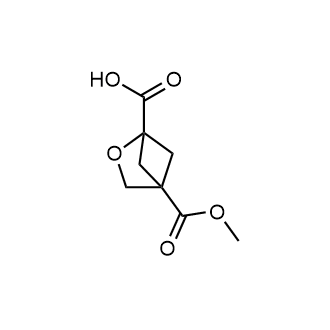 4-(甲氧羰基)-2-氧杂双环[2.1.1]己烷-1-羧酸结构式
