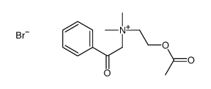2-acetyloxyethyl-dimethyl-phenacylazanium,bromide Structure