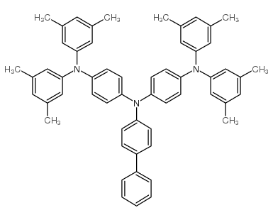 4,4'-双[二(3,5-二甲苯基)氨基]-4''-苯基三苯胺结构式