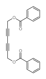 2,4-Hexadiyne-1,6-diol,1,6-dibenzoate结构式