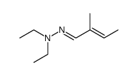 2-Methyl-2-butenal diethyl hydrazone Structure