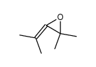 3-Isopropyliden-2,2-dimethyloxiran结构式