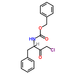 N-苯氧基碳-L-苯丙氨酰甲基氯酮结构式