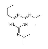2-N,4-N-di(propan-2-yl)-6-propyl-1,3,5-triazine-2,4-diamine结构式