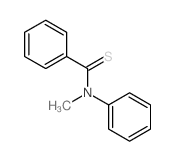 Benzenecarbothioamide, N-methyl-N-phenyl-结构式
