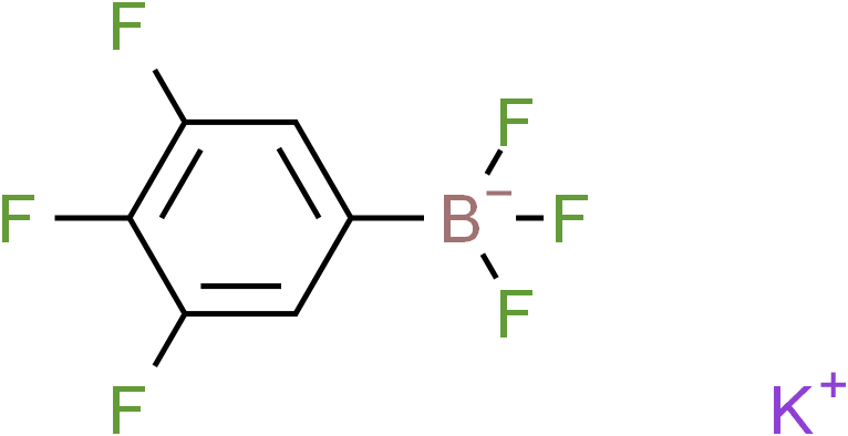 3.4.5-三氟苯基三氟硼酸钾结构式