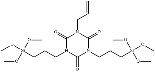 1-烯丙基-3,5-二[3-(三甲氧基硅基)丙基]-1,3,5-三嗪-2,4,6(1H,3H,5H)-三酮结构式