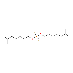O,O-diisooctyl hydrogen dithiophosphate structure