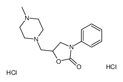 5-[(4-methylpiperazin-1-yl)methyl]-3-phenyl-1,3-oxazolidin-2-one,dihydrochloride Structure