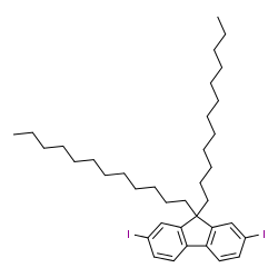 2 7-DIIODO-9 9-DIDODECANE-9H-FLUORENE& Structure