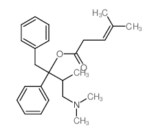 3-Pentenoic acid,4-methyl-, 3-(dimethylamino)-2-methyl-1-phenyl-1-(phenylmethyl)propyl ester,hydrochloride (1:1) picture