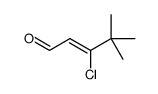 3-chloro-4,4-dimethylpent-2-enal Structure
