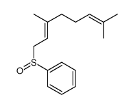3,7-dimethylocta-2,6-dienylsulfinylbenzene Structure
