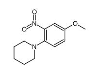 1-(4-methoxy-2-nitro-phenyl)-piperidine Structure