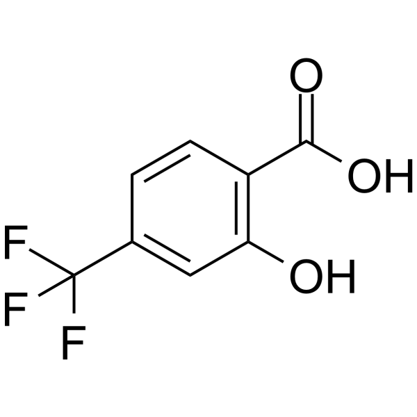 4-Trifluoromethylsalicylic acid structure