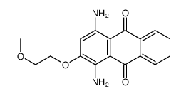 1,4-diamino-2-(2-methoxyethoxy)anthraquinone结构式