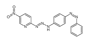 N-[(5-nitropyridin-2-yl)diazenyl]-4-phenyldiazenylaniline Structure
