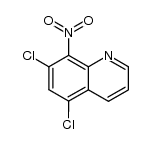 5,7-Dichloro-8-nitroquinoline结构式