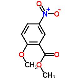 2-甲氧基-5-硝基苯甲酸甲酯结构式